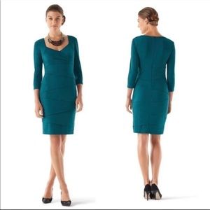 White House Black Market Dress teal color 8